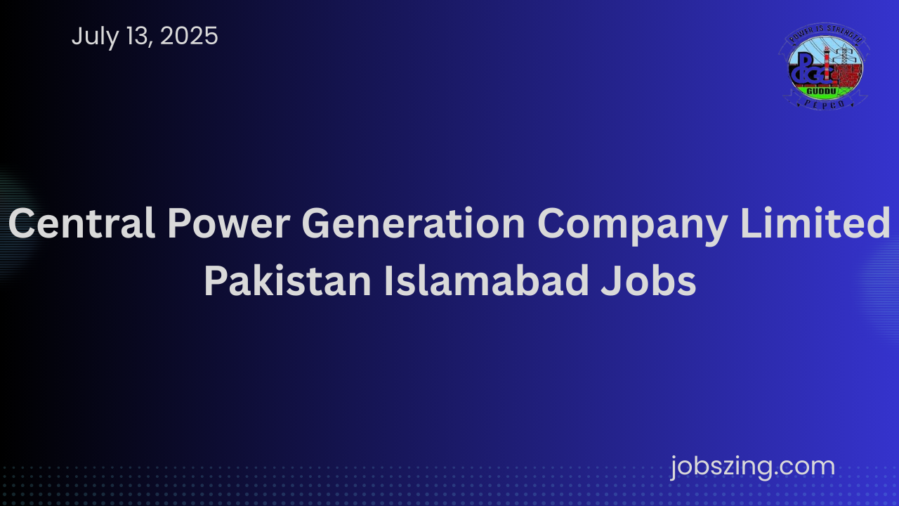 Pakistan Islamabad Jobs