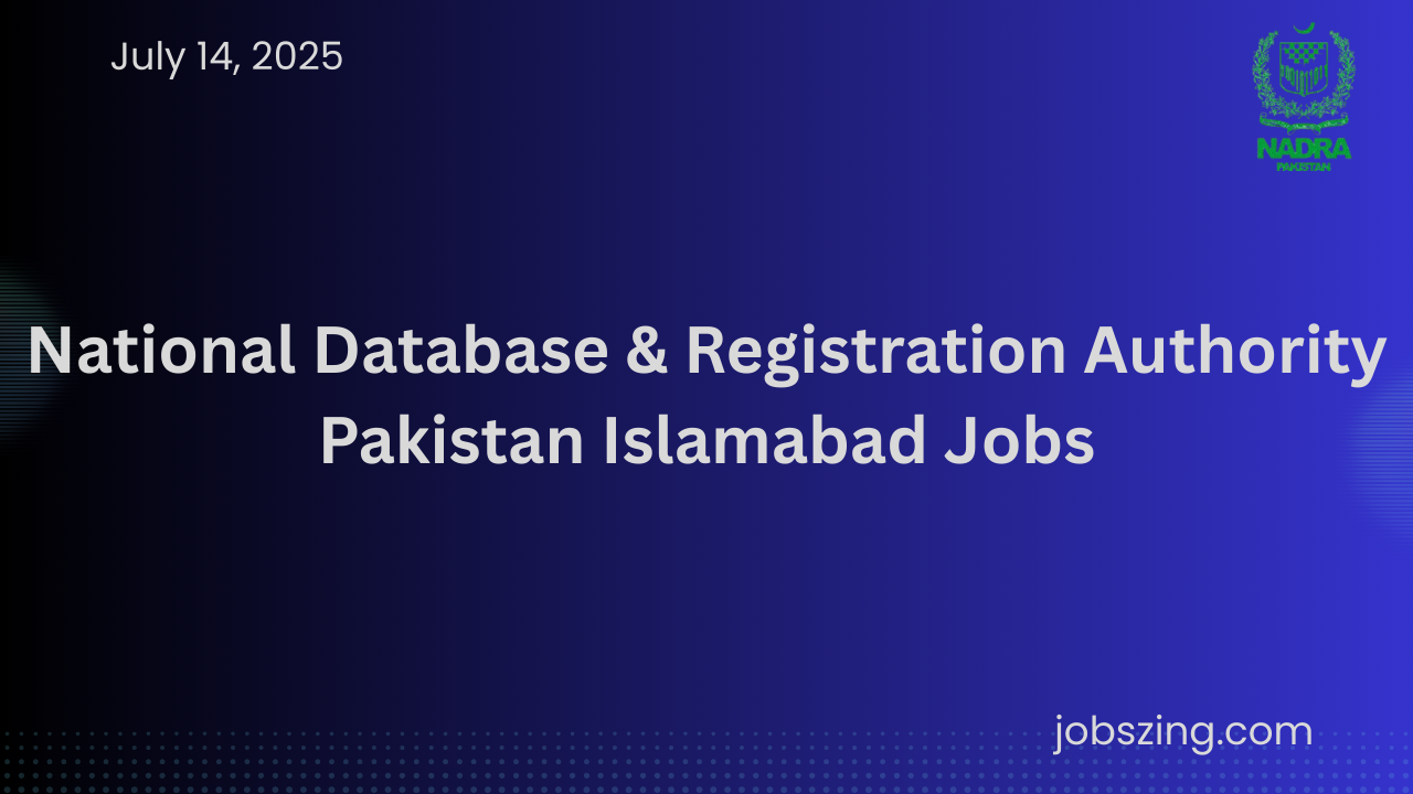 Pakistan Islamabad Jobs