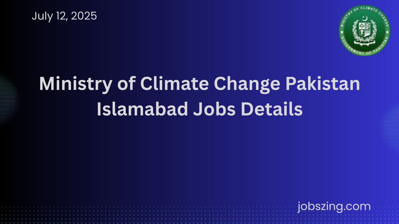 Pakistan Islamabad Jobs